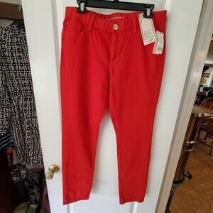 NEW BANANA republic size 30p petite red skinny jeans‎